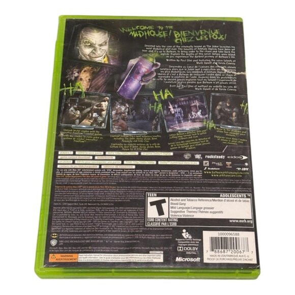 Batman Arkham Asylum Xbox 360 Video Game Complete Tested Rocksteady DC Comics T - Picture 10 of 10